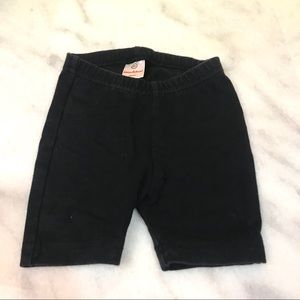 hanna andersson • black cotton bike shorts 60